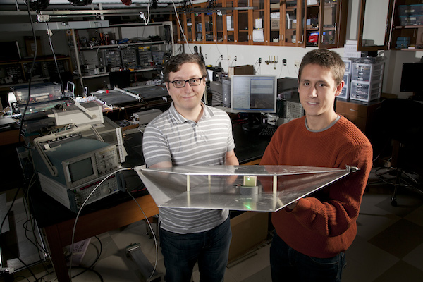 Duke engineering students Alexander Katko (left) and Allen Hawkes