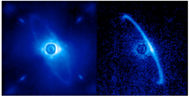 Gemini Planet Imager's first light image of the light scattered by a disk of dust orbiting the young star HR4796A