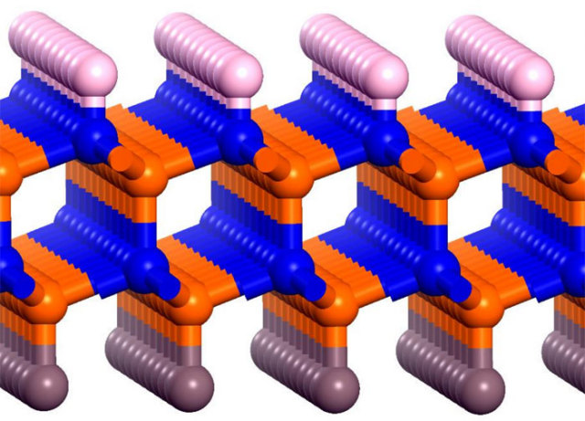 Illustration of the boron-nitride bilayer