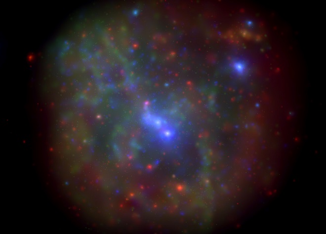The galactic center as imaged by the Swift X-ray Telescope