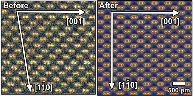 The new technique effectively eliminates distortion from nanoscale images