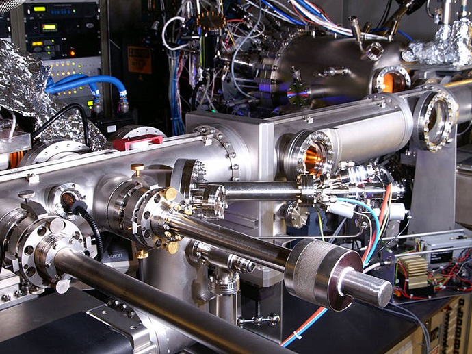 The ultra-thin layers of the metamaterial were produced with this molecular beam epitaxy system