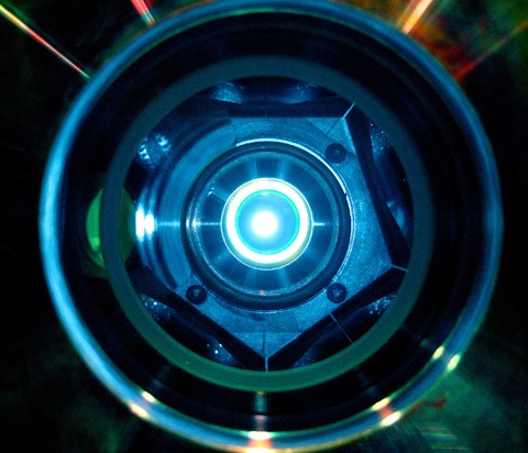 View of a thin-disc laser