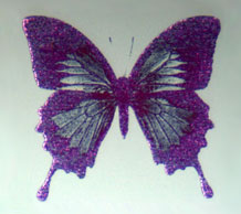 A butterfly image drawn with the new technology