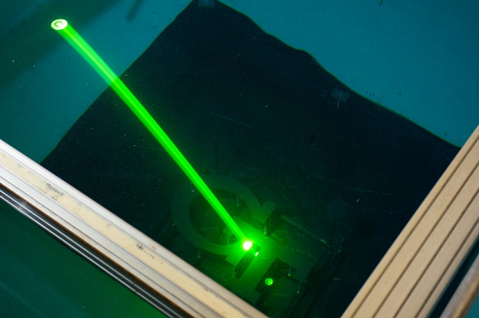 Green laser of lightweight lidar system