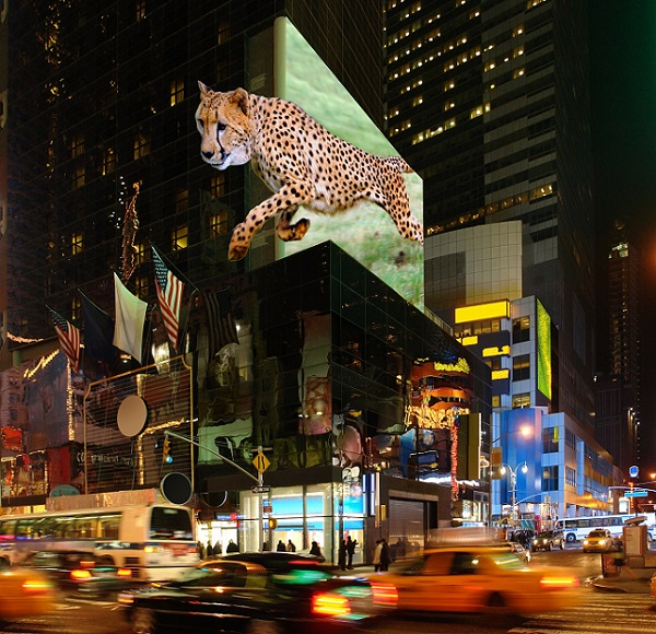 Billboards of the future could show astonishing 3D effects