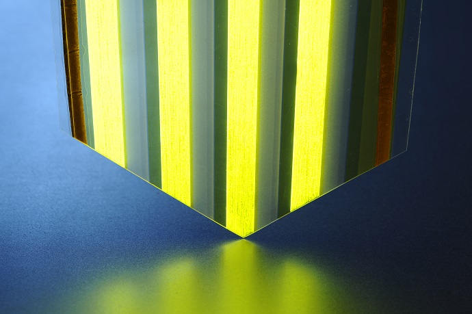 A large-surface light-emitting plastic film developed by VTT is based on OLED technology