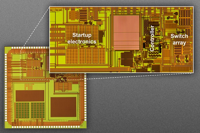 The MIT researchers prototype for a chip