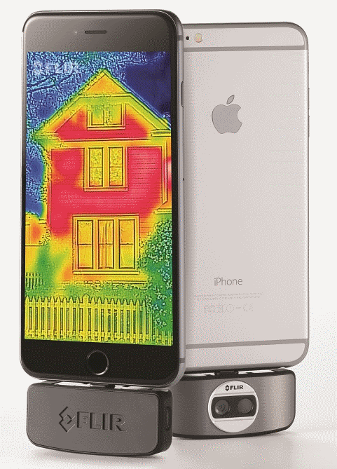 iPhone 6 plus with the FLIR ONE
