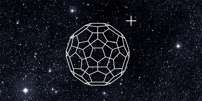 Ionized Buckminsterfullerene is present at the gas-phase in space