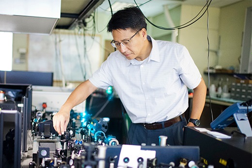 Emory physical chemist Tim Lian researches light-driven charge transfer for solar energy conversion