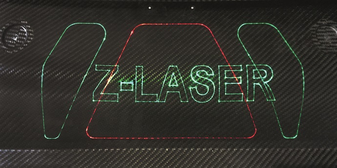 ZLP‘s laser projection on composite material