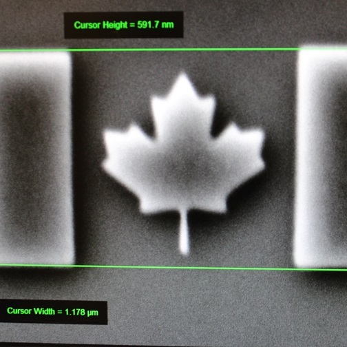 Nano-scale Canadian flag