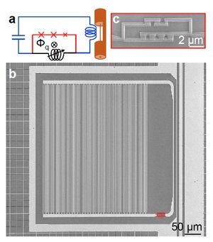 Superconducting qubit-oscillator circuit
