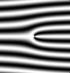 Interference pattern created by neutron holography