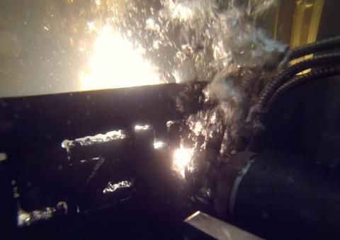 The LZH has developed a laser cutting process for use underwater