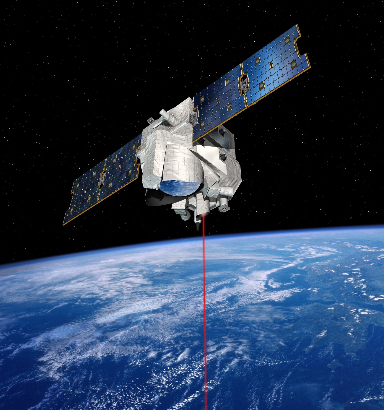 Representation of the MERLIN instrument based on the Myriade satellite platform