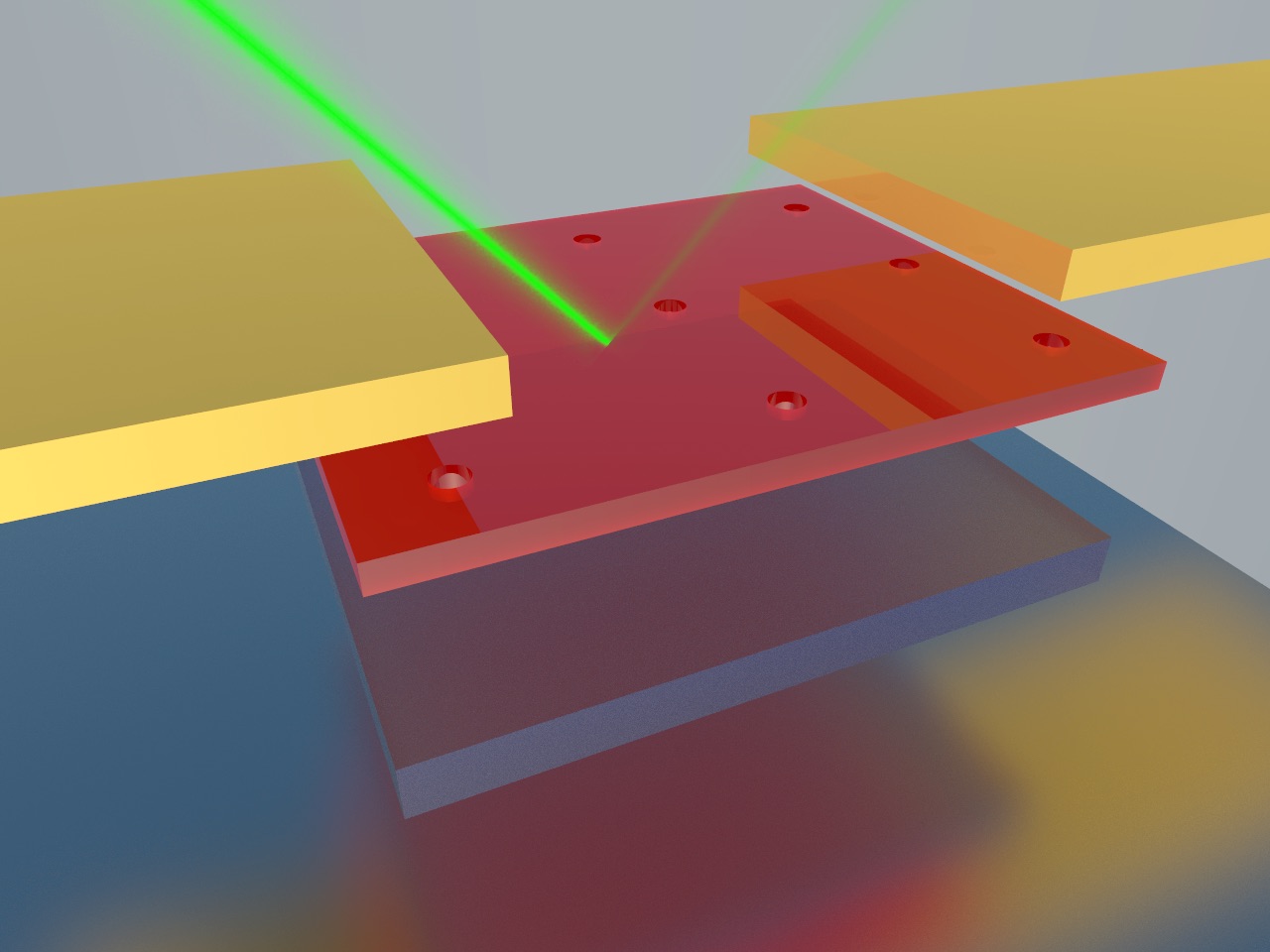 Tuned to absorb specific light wavelengths, the new photodetector consists of nanocavities sandwiched between a ultrathin single-crystal germanium top layer and reflective silver on the bottom
