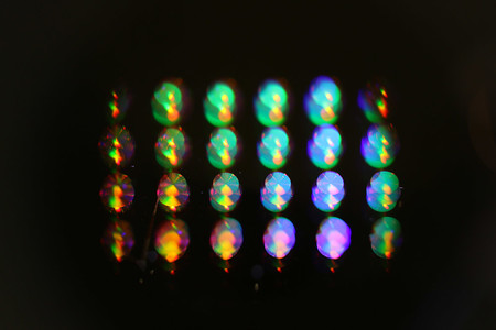 Retroreflectors created in the lab of Andrei Faraon reflect light