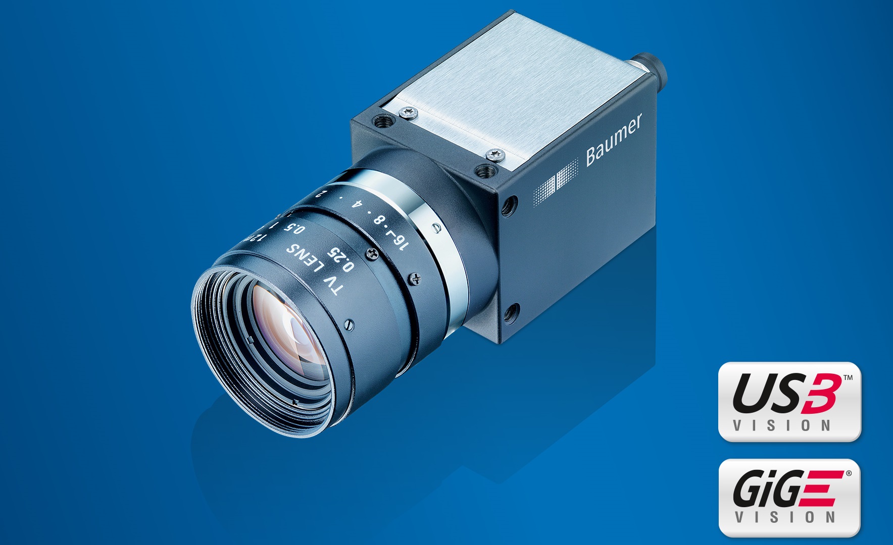With exposure times down to 1 µs the Baumer CX cameras including second generation Sony Pregius sensors offer the shortest exposure time in the standard class of digital industrial cameras
