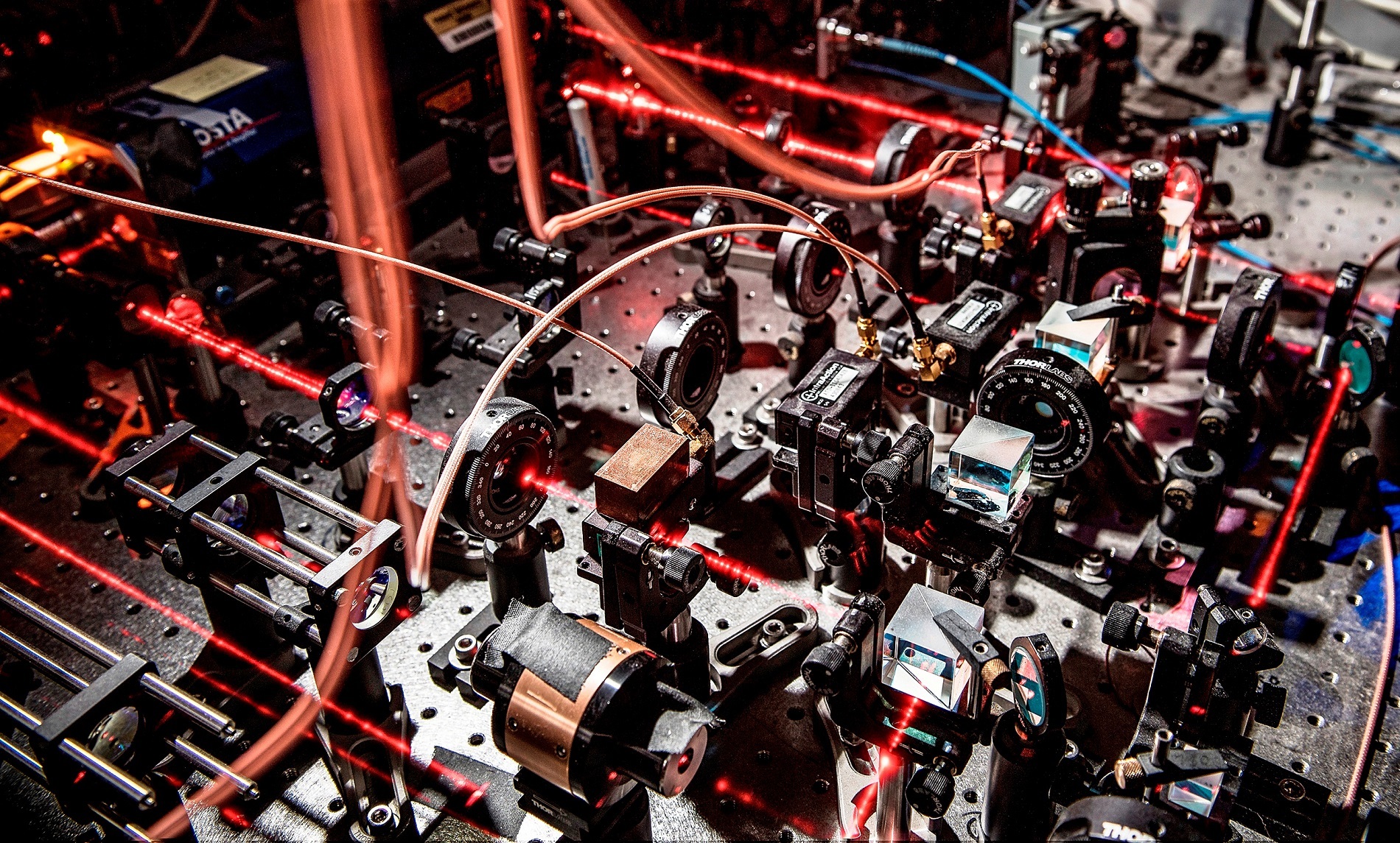 Purdue University researchers used lasers to trap and cool atoms down to nearly absolute zero, at which point they become a quantum fluid known as Bose-Einstein condensate, and collided condensates with opposite spins