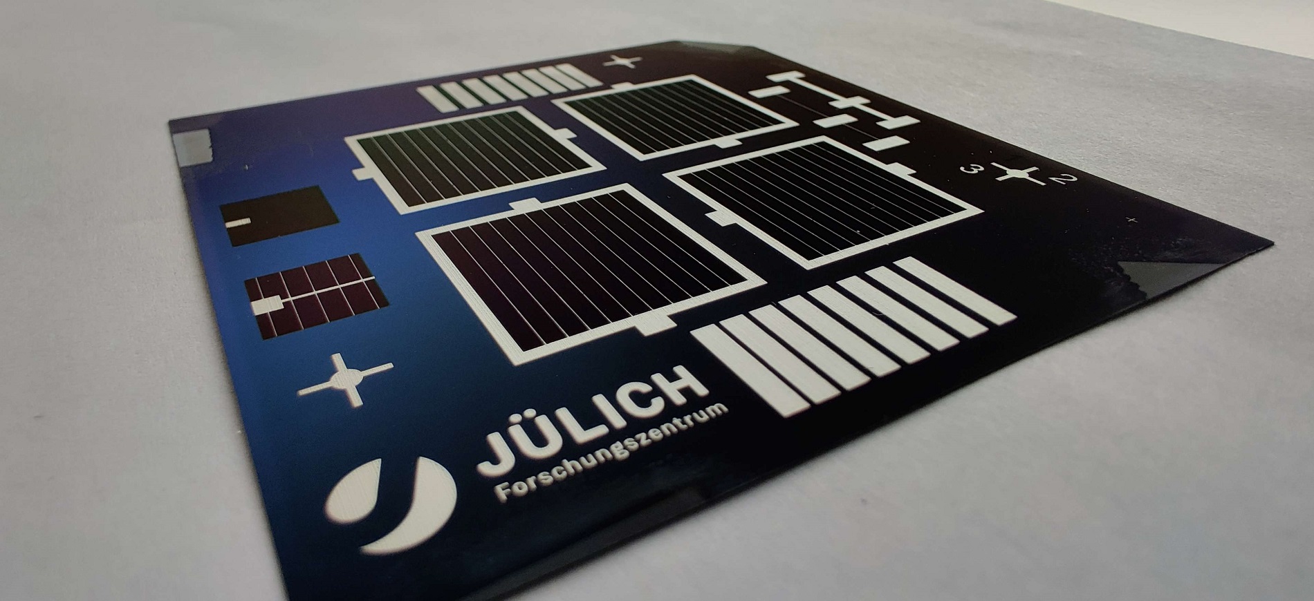 Prototype of the solar cells in laboratory size