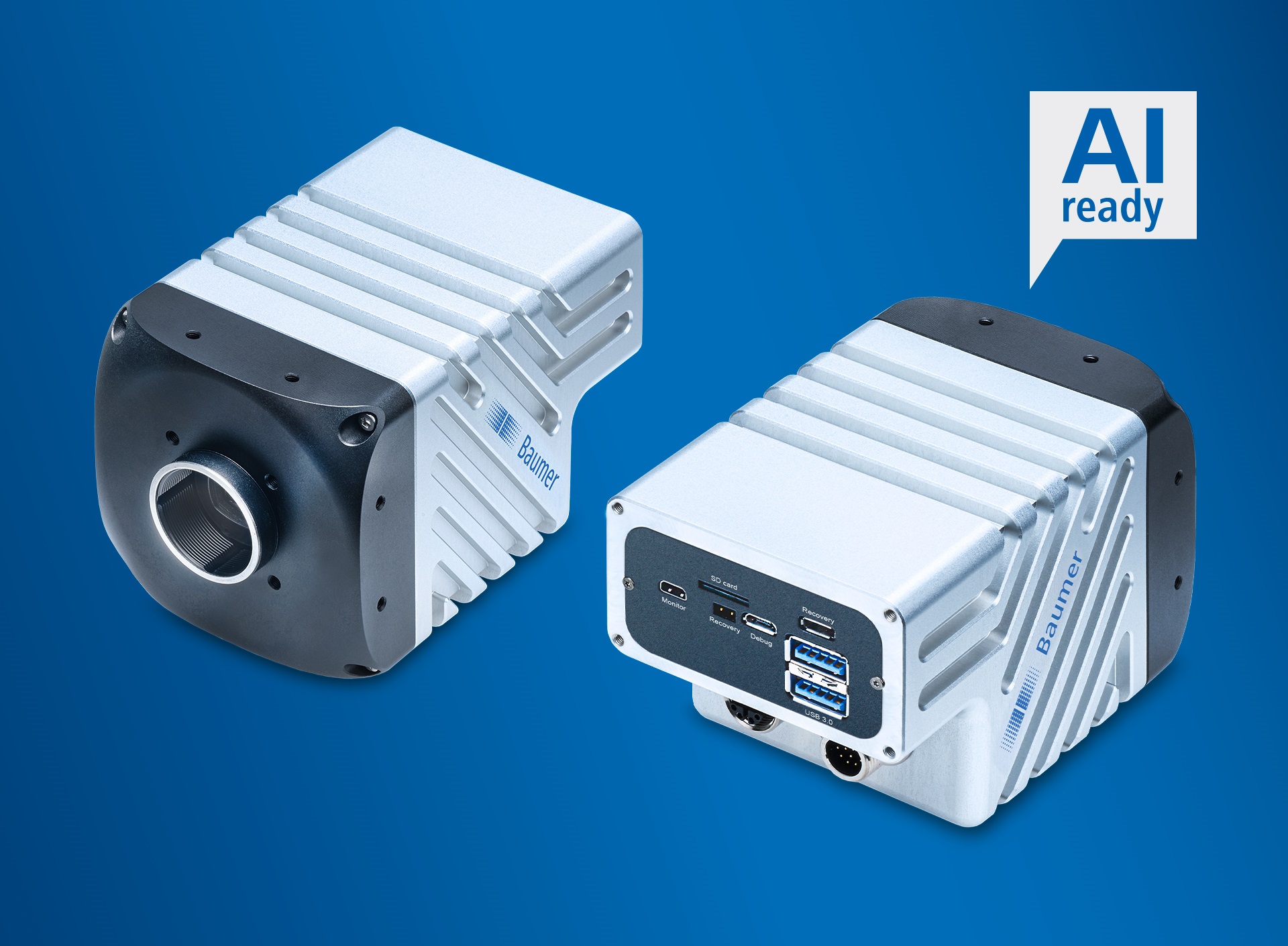 The new AX smart cameras from Baumer with NVIDIA Jetson modules are freely programmable for powerful AI applications.