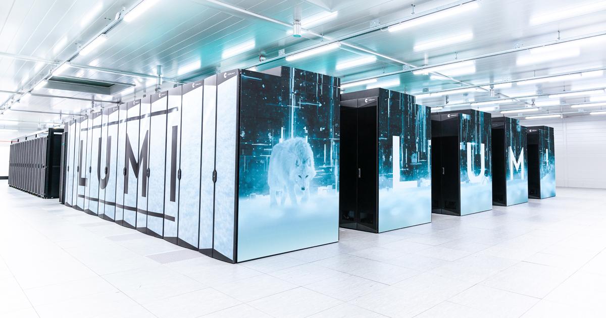 LUMI, Europe´s most powerful supercomputer is located in CSC´s datacenter in Kajaani.