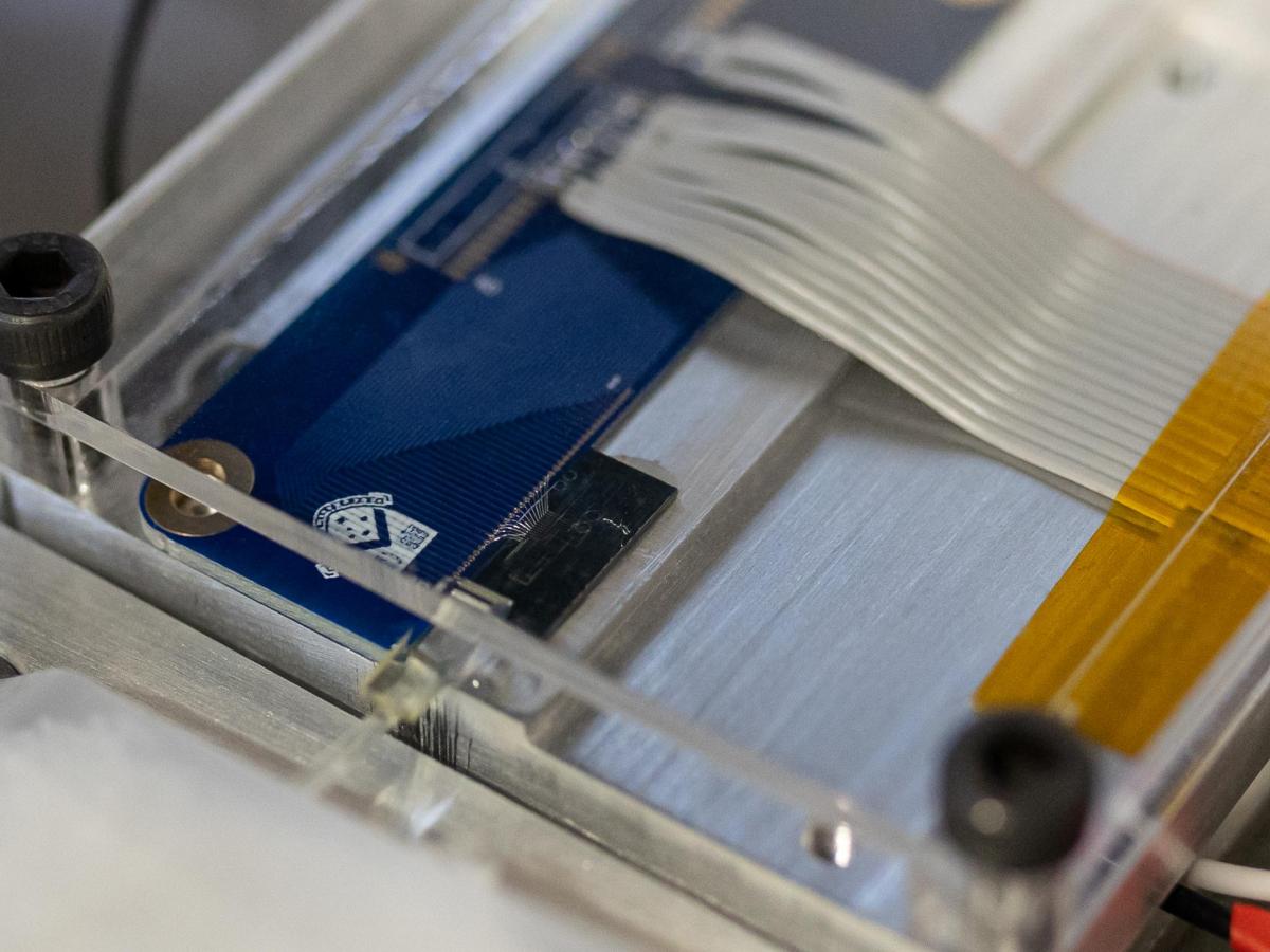 World first self-calibrated photonic-chip. Image Monash University / RMIT