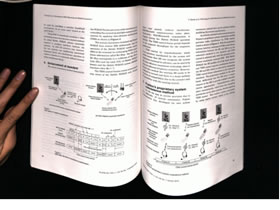 A sample photograph of a bound document