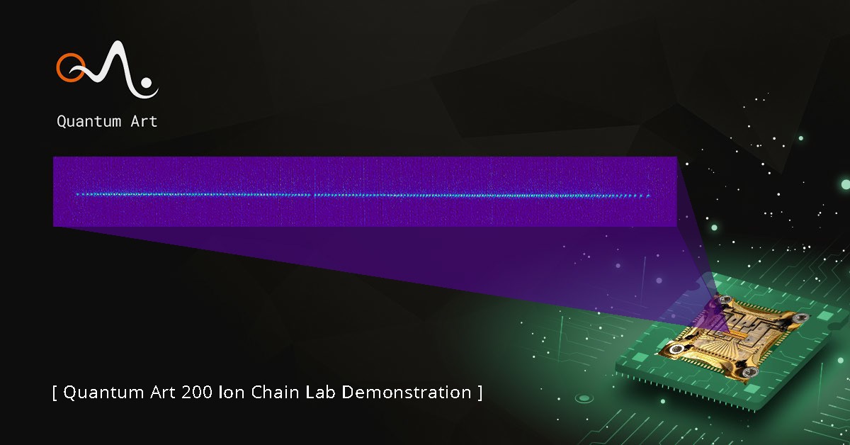 Quantum Art 200 Ion Chain Lab Demonstration