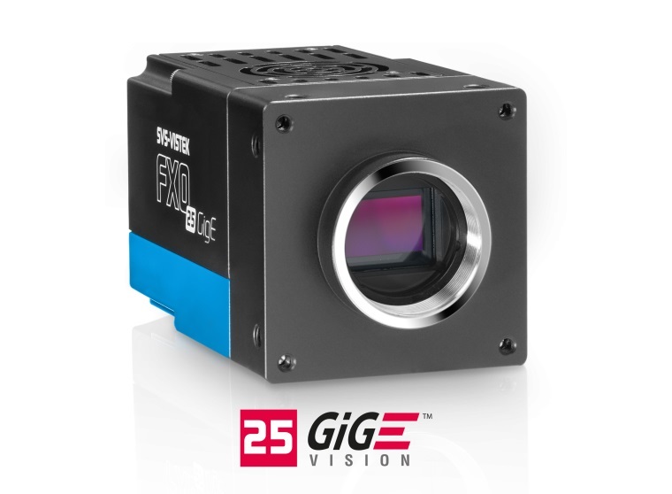 SVS-Vistek is expanding the performance of machine vision systems in demanding applications by using the 25GigE interface in new camera models of the FXO series.