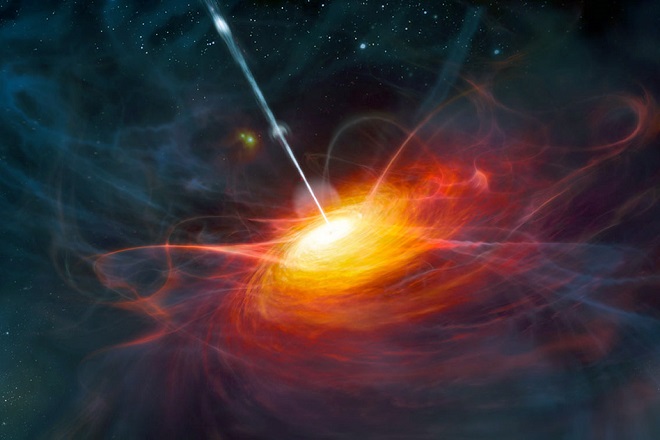 Artist’s interpretation of ULAS J1120+0641, a very distant quasar