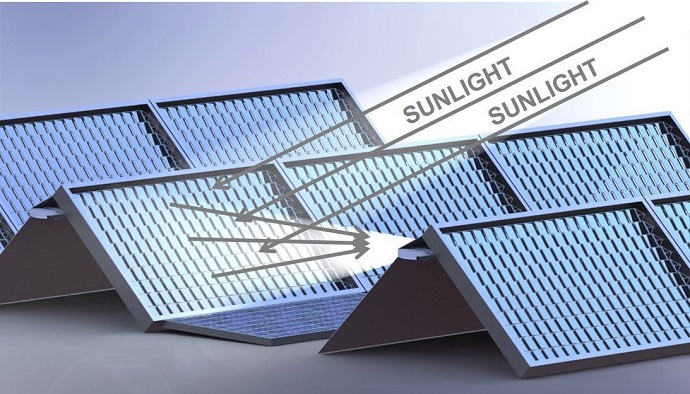 Pictured is a rendering of the Skyven solar panel under development