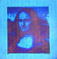 Researchers from DTU Nanotech and DTU Fotonik have succeeded in printing a microscopic Mona Lisa
