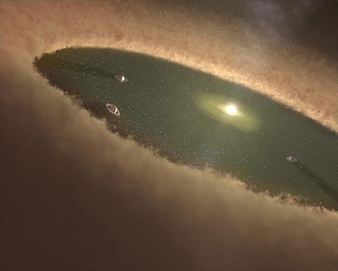 Stanford astronomers observe the birth of an alien planet