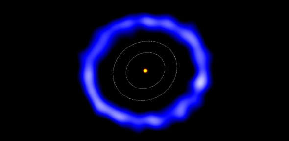ALMA image of the ring of comets around HD 181327