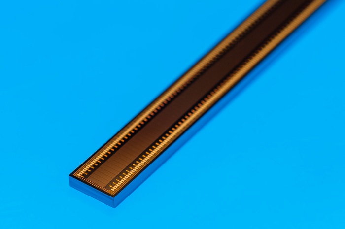 128 channel chip of a capacitive micromachined ultrasonic transducer