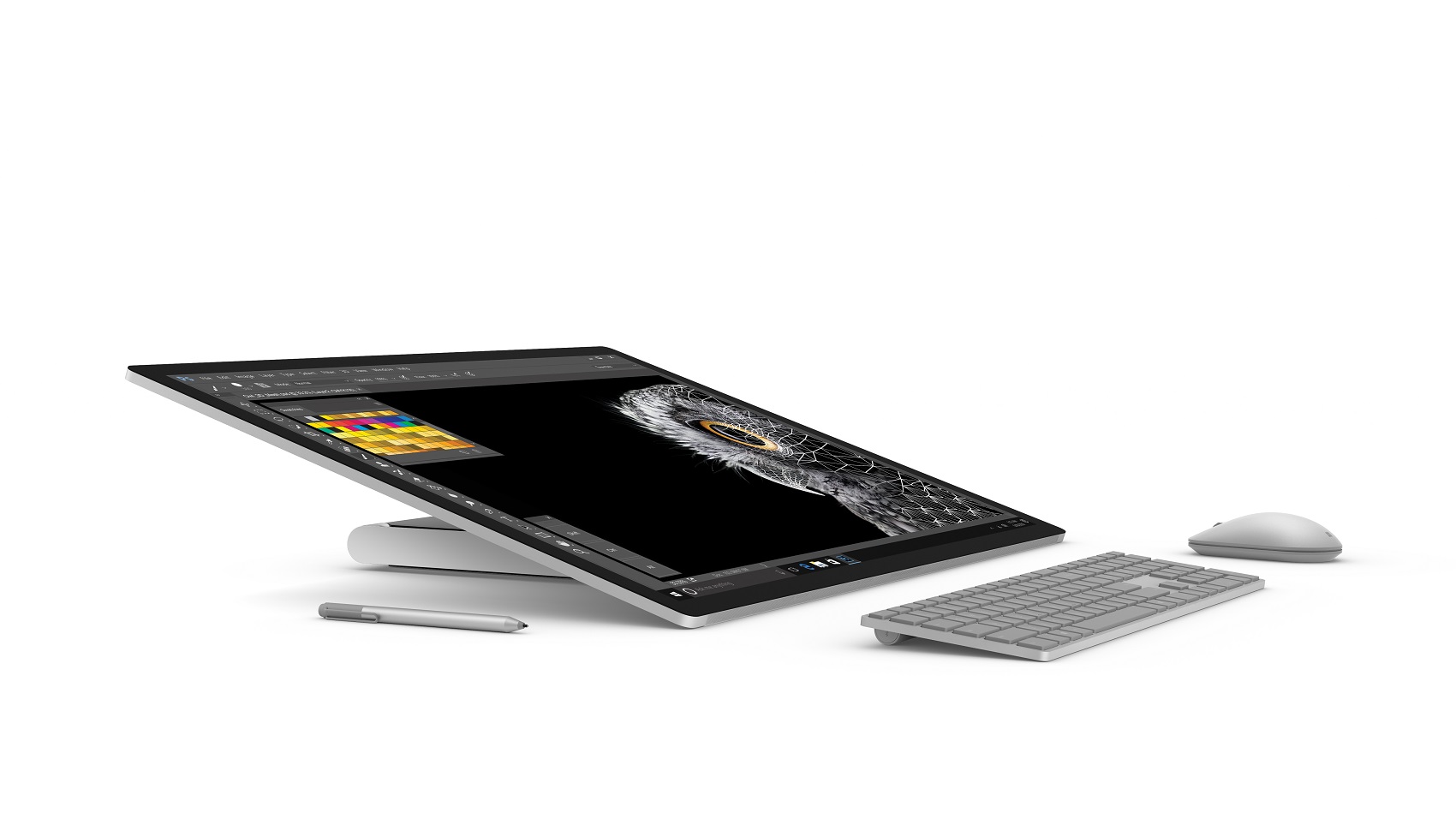 Surface Studio at a 20-degree angle in Studio Mode