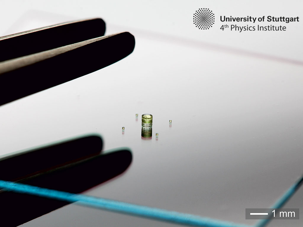 Physicists at the University of Stuttgart have used the Nanoscribe 3D printer to print micro lenses on optic fibers