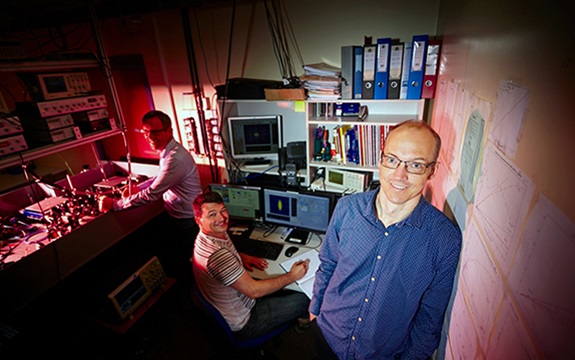 Quantum collaborators Paul Dyke, Sascha Hoinka and Chris Vale.