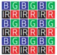 RGB IR and Bayer format