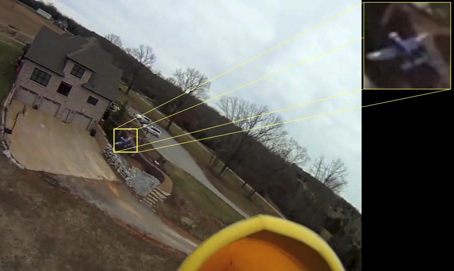Using a camera to spot and track drones