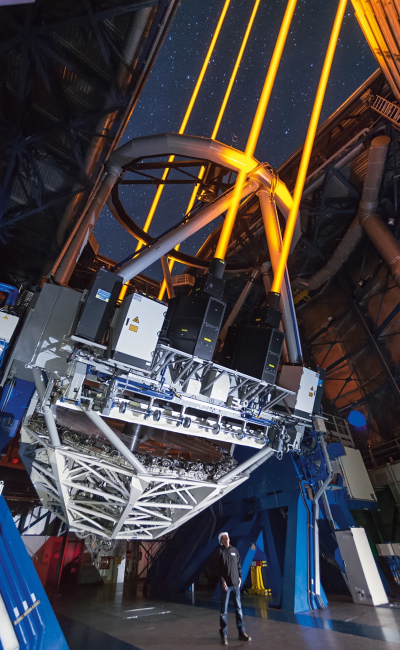 Four TOPTICA lasers in action at ESO’s Very Large Telescope in the Chilean Atacama desert.