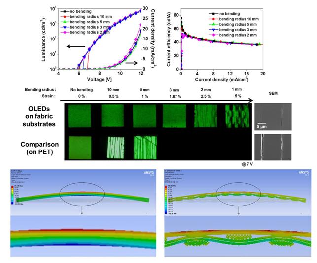 Photos of Various Tests on OLEDs