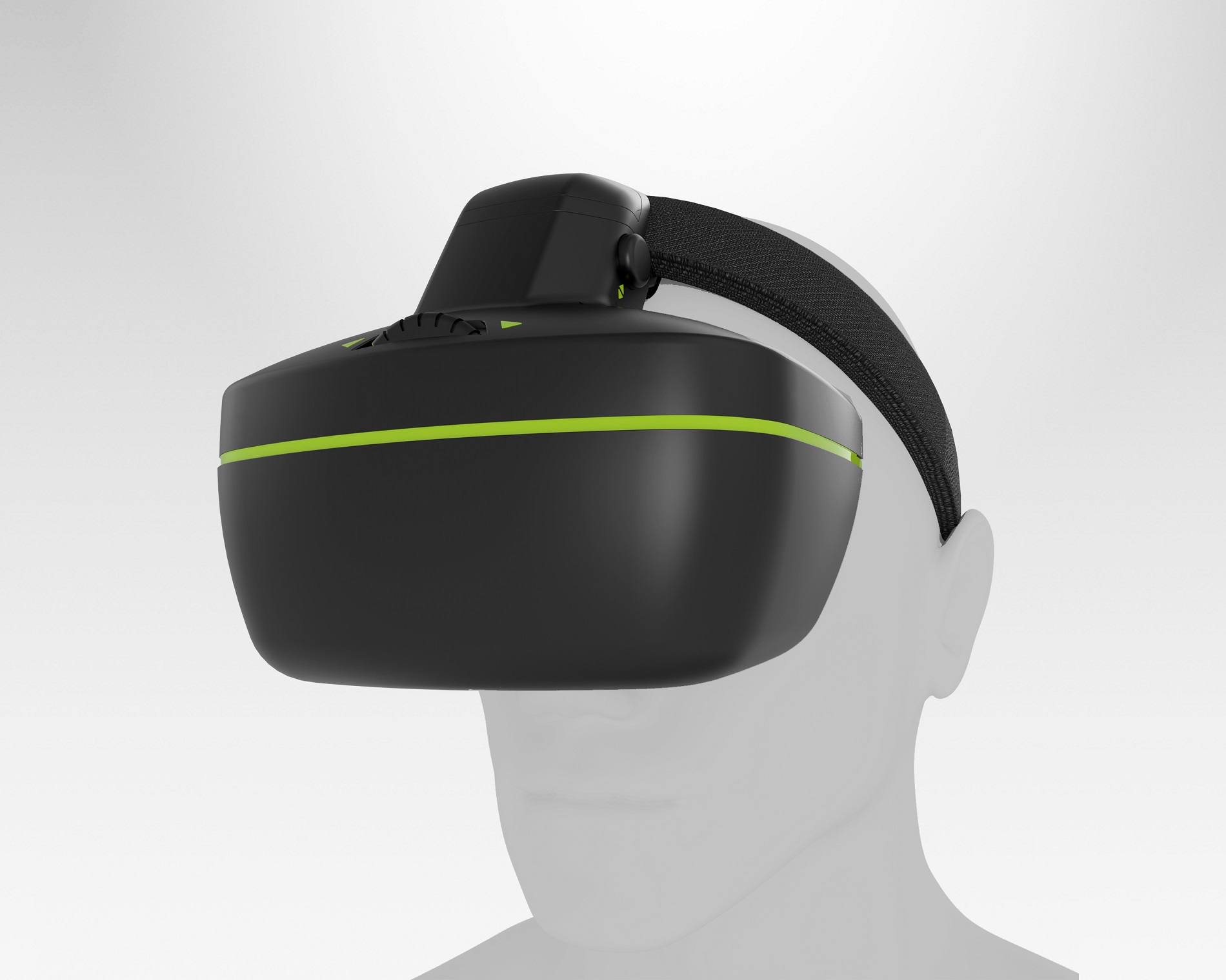 Immersive VR-glasses as head-mounted display