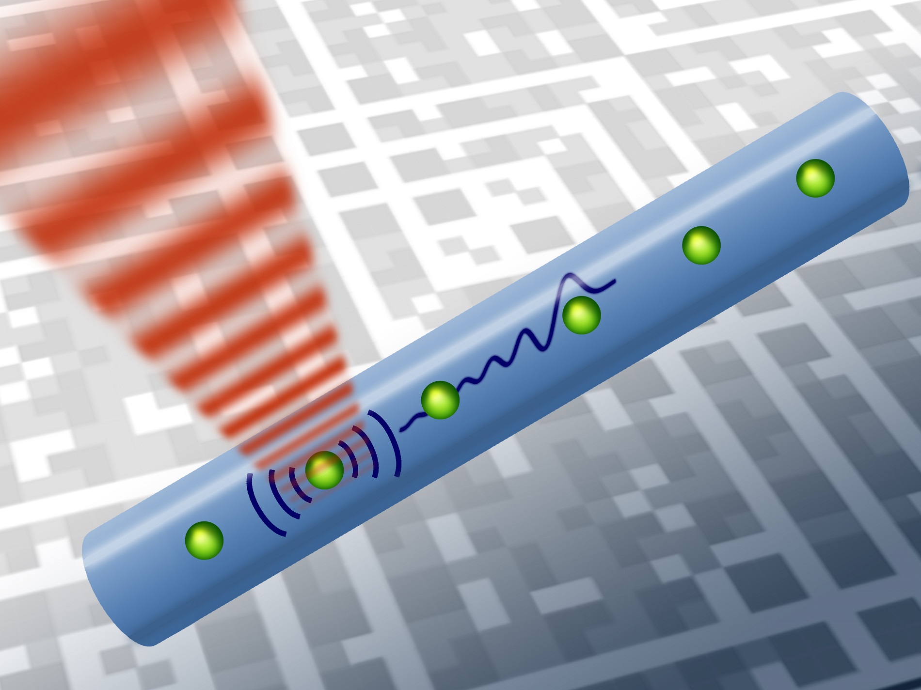 Transferring quantum information using sound