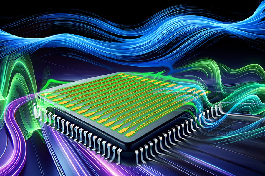 Caption:The demonstration of a lightwave-electronic mixer at petahertz-scale frquencies is a first step toward making communication technology faster and progresses research toward developing new, miniaturized lightwave electronic circuitry capable of handling optical signals directly at the nanoscale.