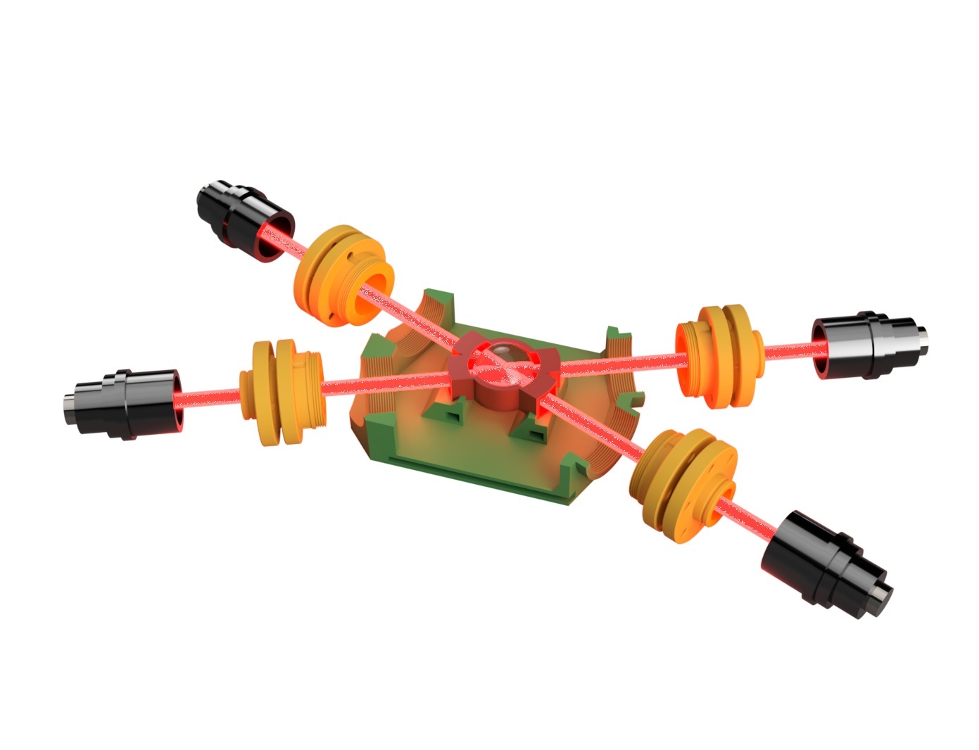 Computer model of the test sensor for measuring the magnetic field