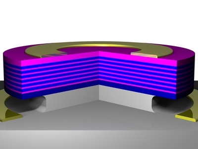 Schematic view of the new laser